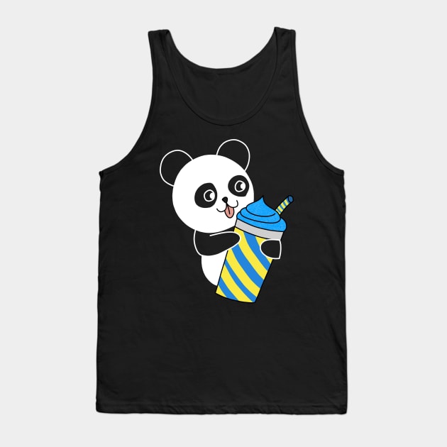 The Panda's Slushy Tank Top by pako-valor